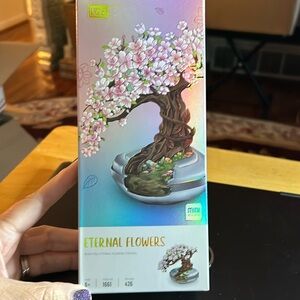 COZ Eternal Flowers Puzzle - Pink and Brown